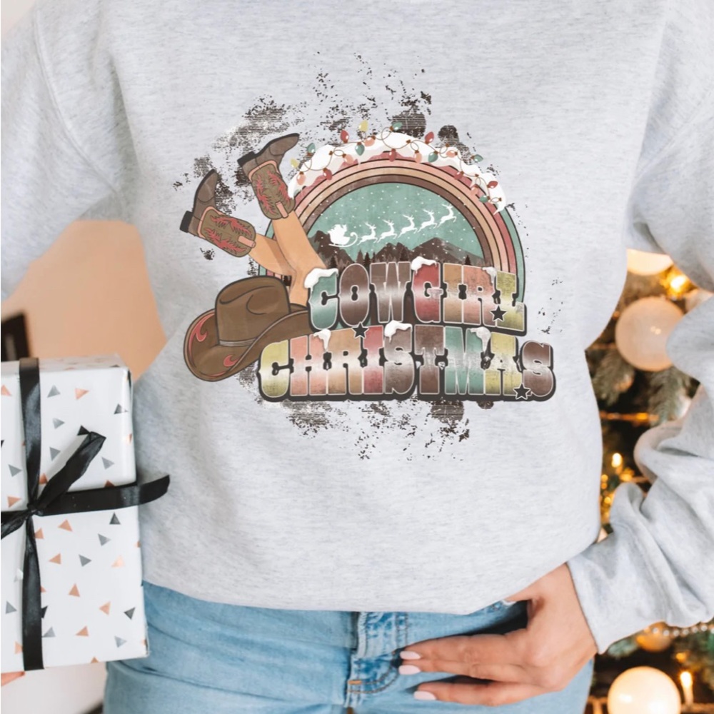 Cowgirl Christmas sweatshirt